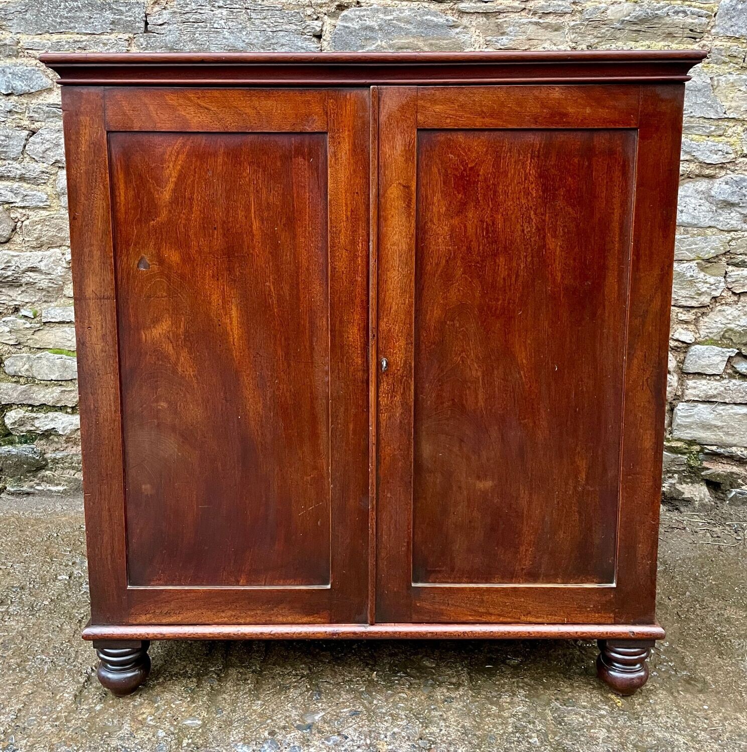 Victorian Mahogany Linen Press Cupboard