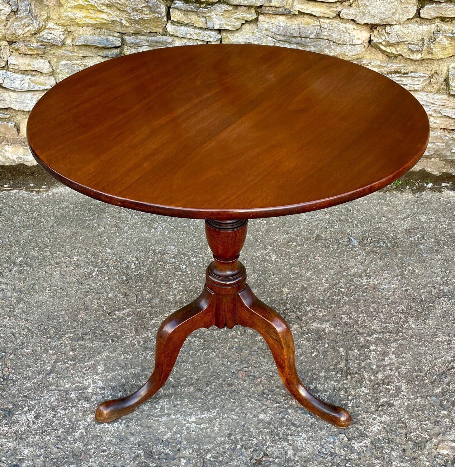 Georgian Mahogany Tilt Top Occasional Table