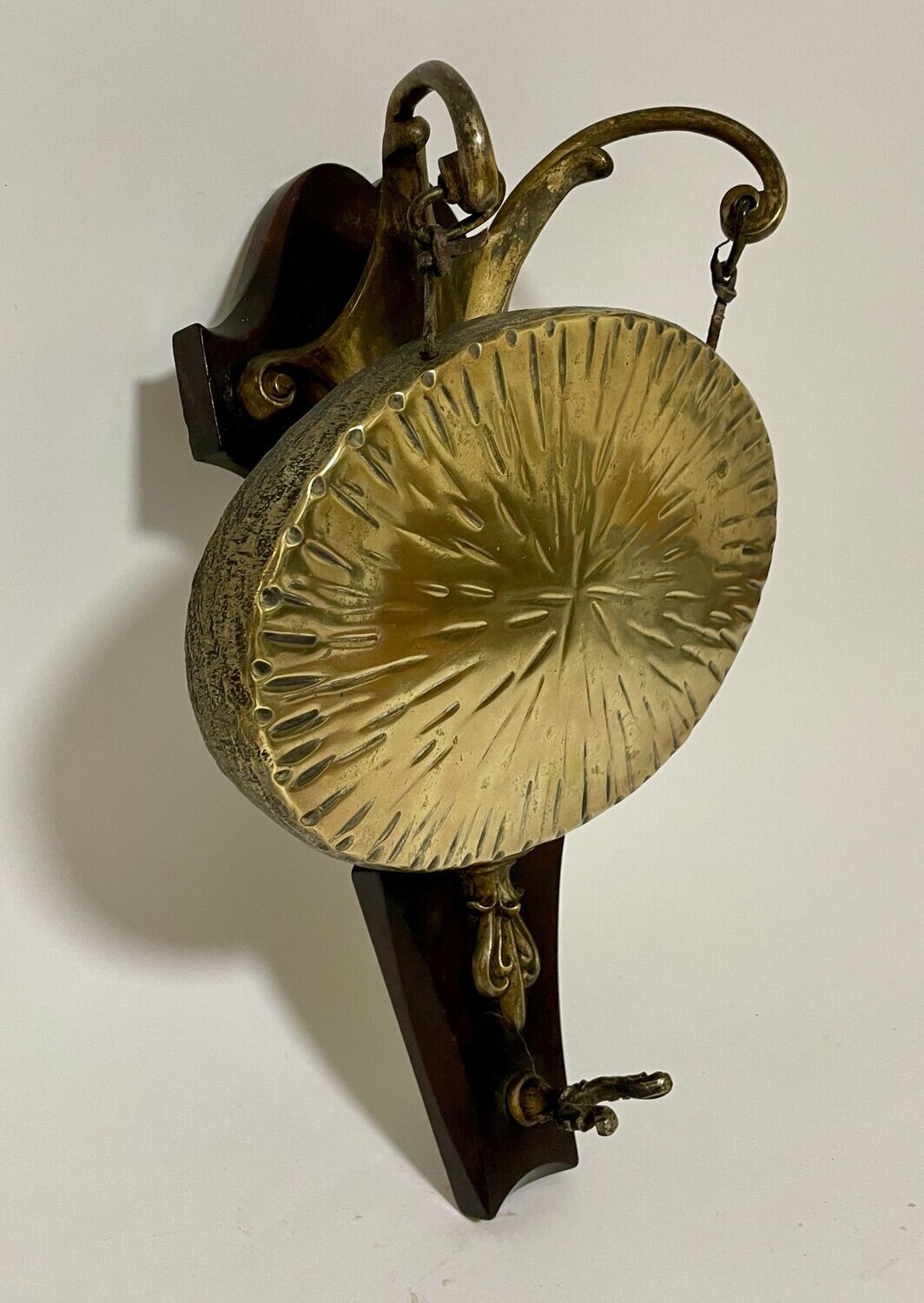 Antique Brass Wall Mounted Dinner Gong