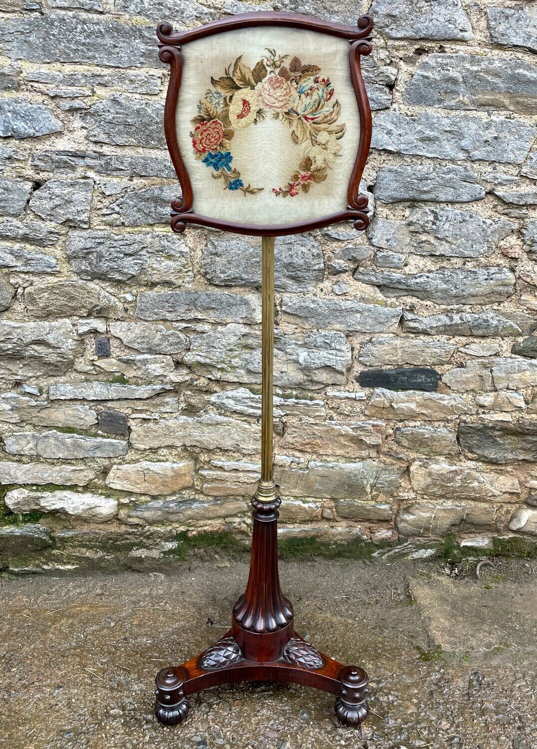 Regency Rosewood Pole Screen