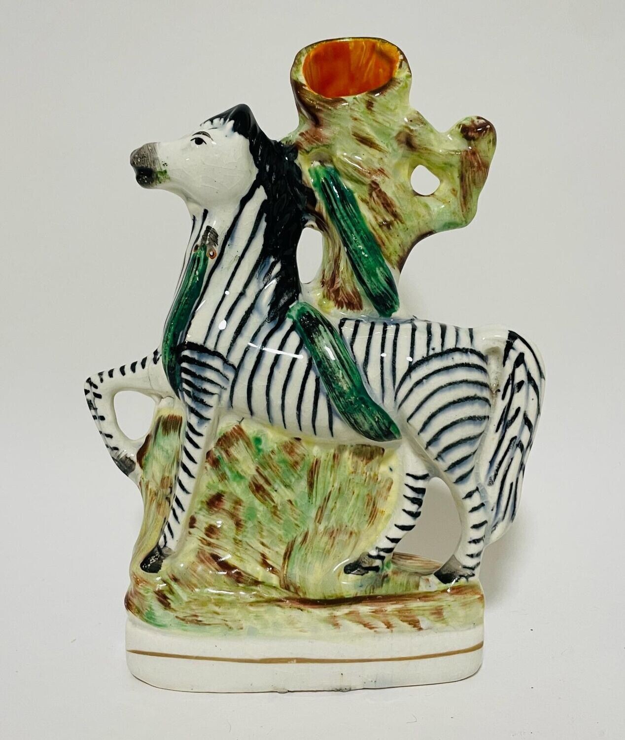 Antique Staffordshire Zebra