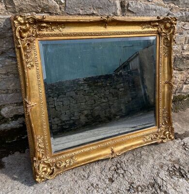 Large ​Antique Gilt Framed Mirror
