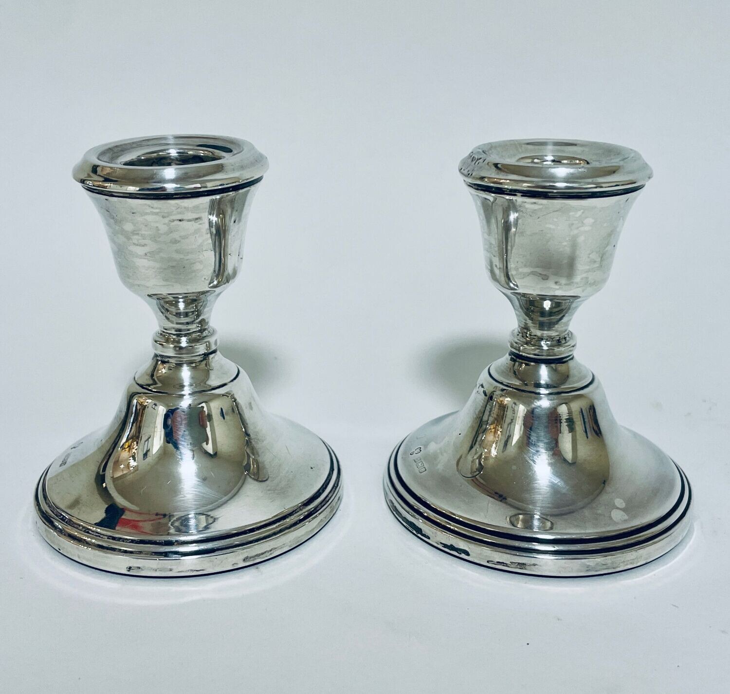 Pair of Silver Candlesticks