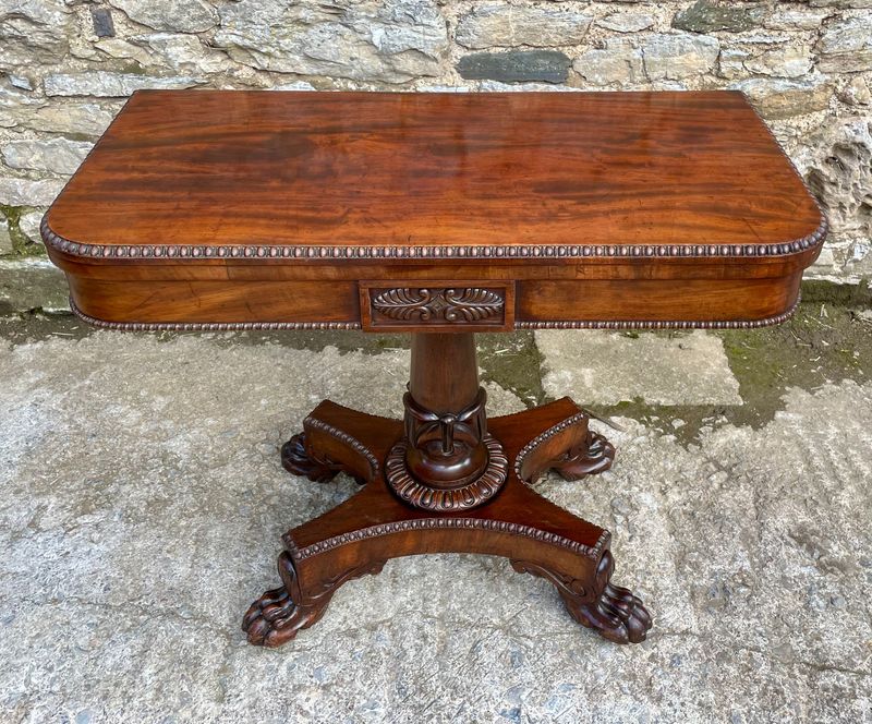 Regency Mahogany Card Table