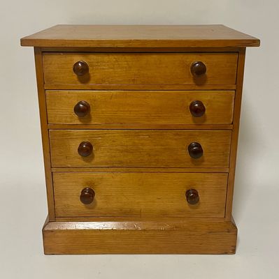 Antique Miniature Pine Chest of Drawers