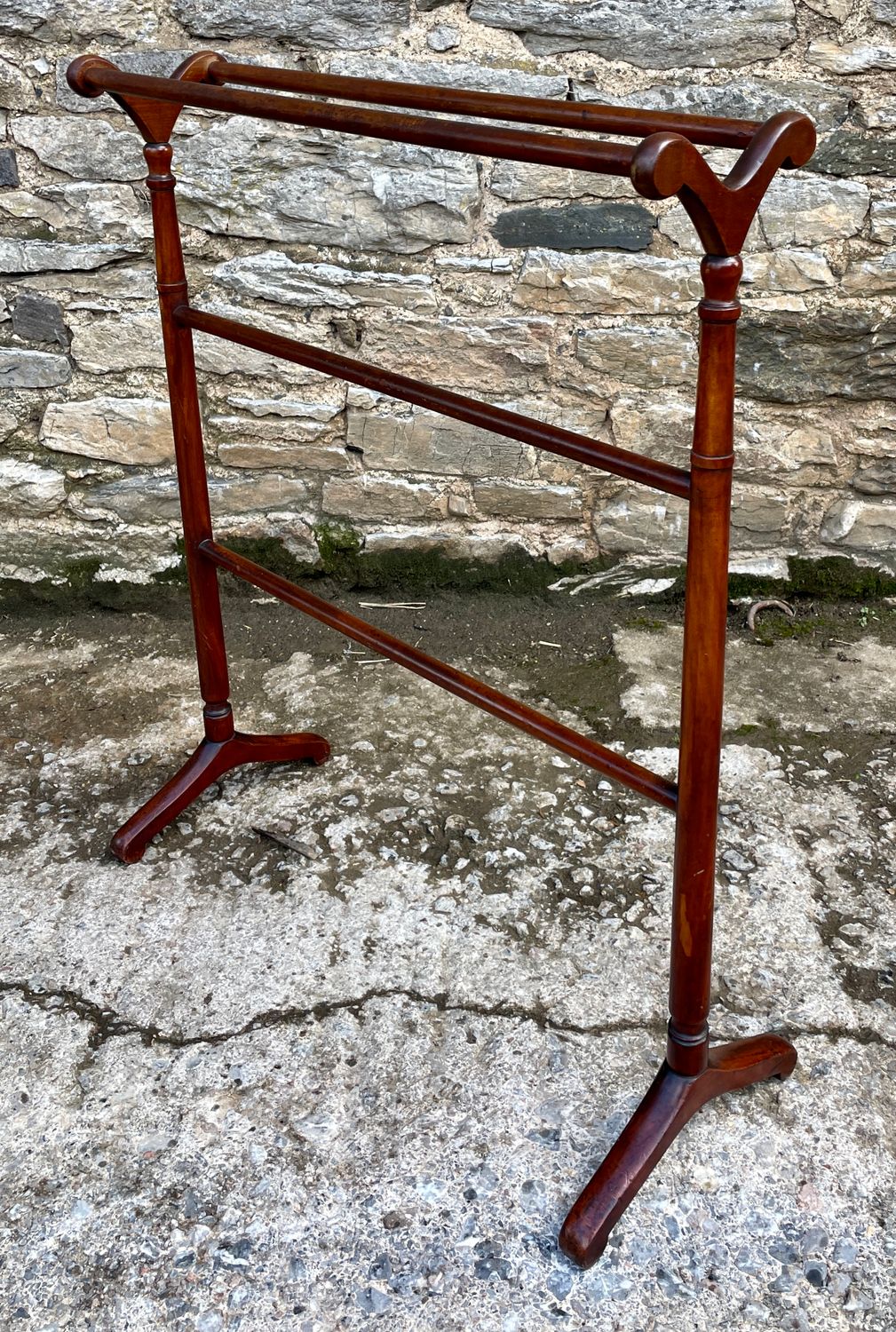 Antique Mahogany Towel Rail