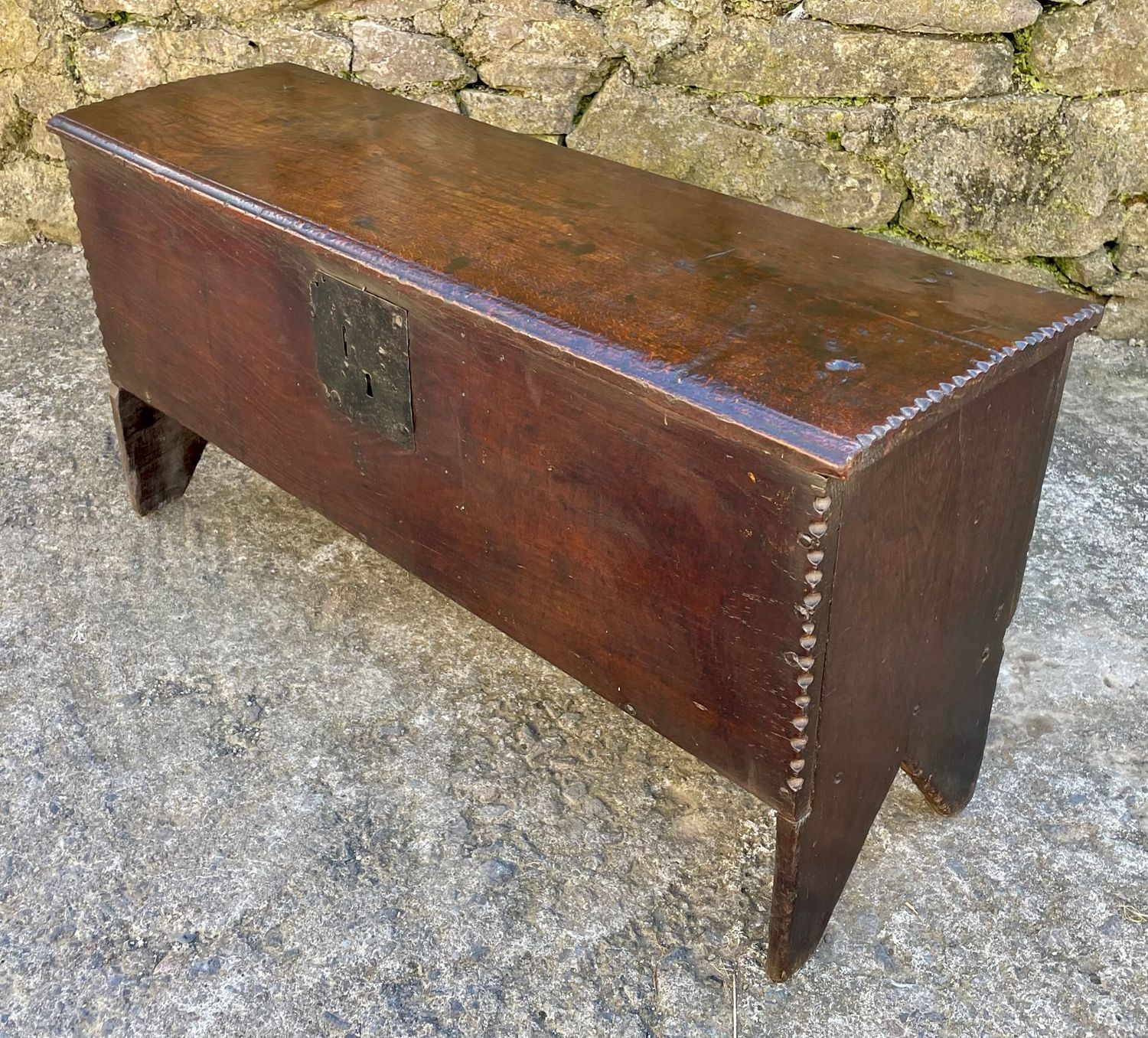 18th Century Planked Oak Coffer