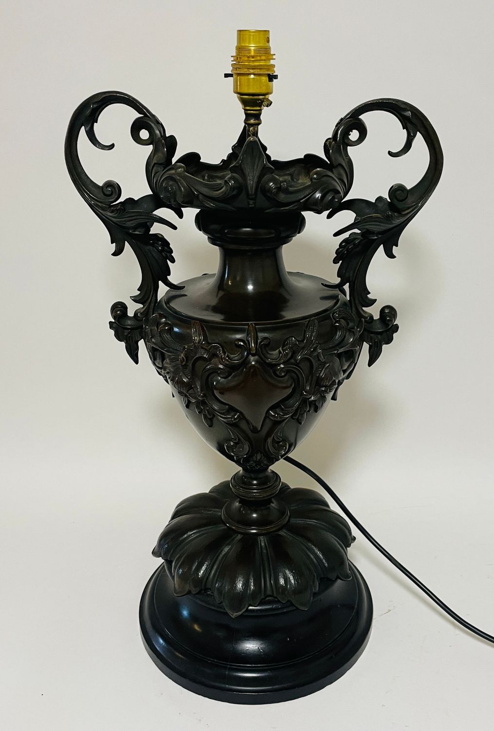 Antique Bronze Urn Table Lamp