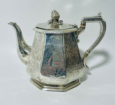 Early Victorian Silver Teapot