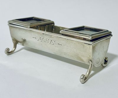 Victorian Silver Double Stamp Trough