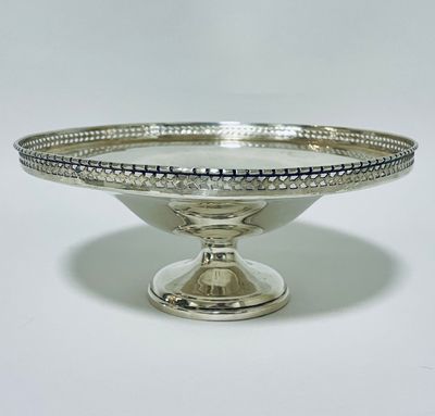 Antique Silver Pedestal Bowl