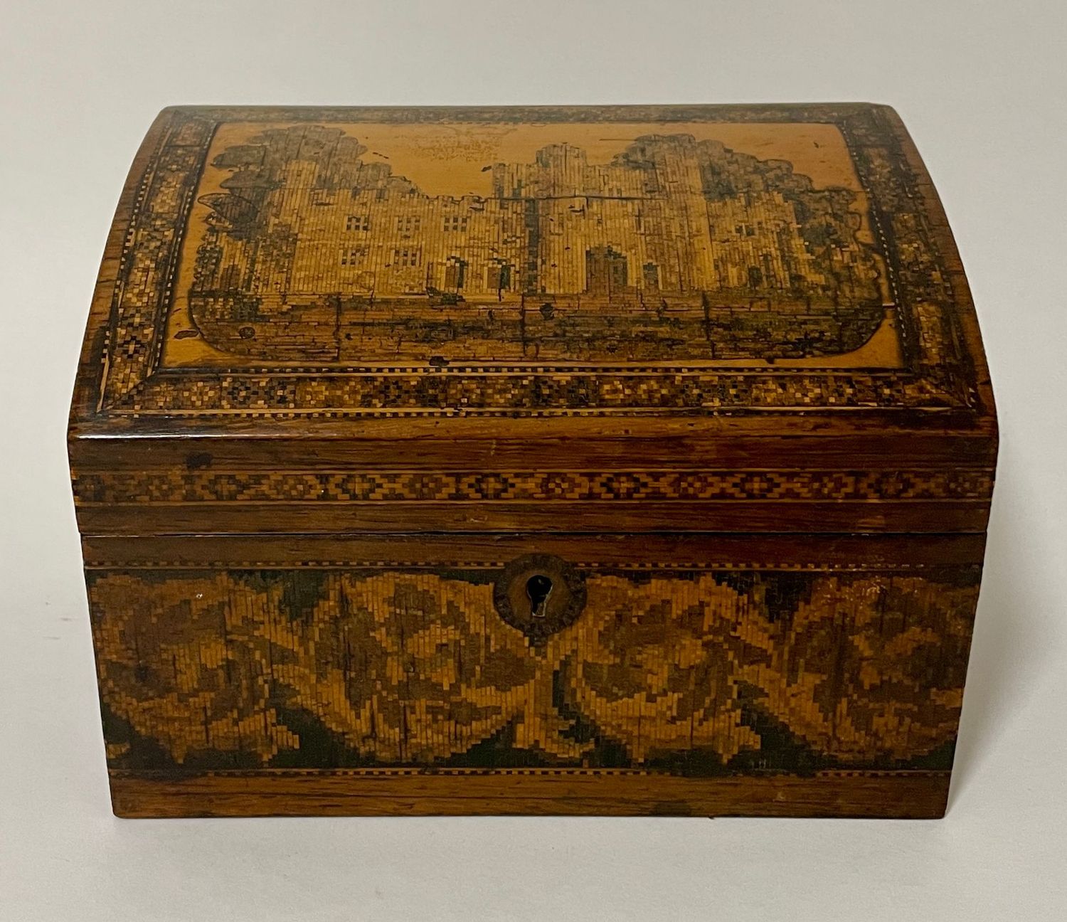 Victorian Tunbridge Ware Letter Rack Box