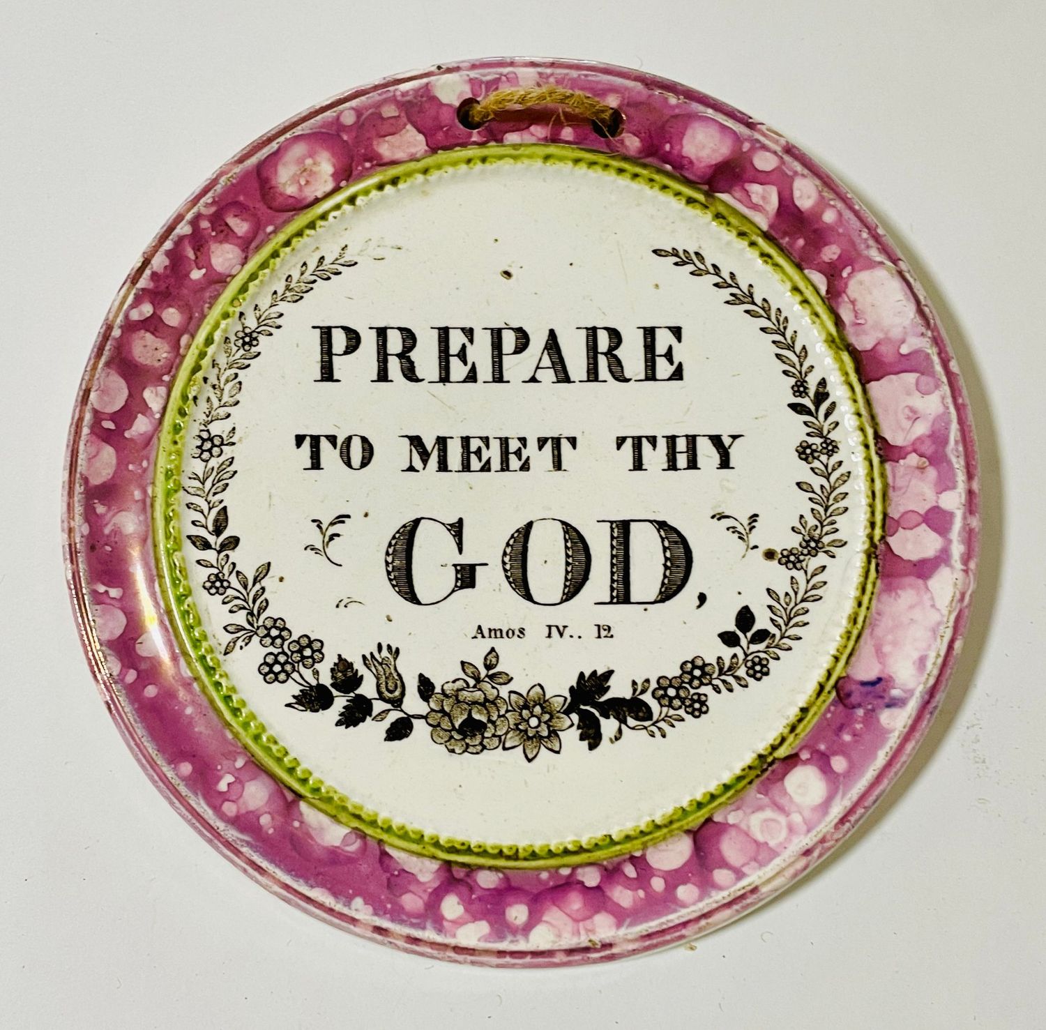 Antique Sunderland Lustre Plaque