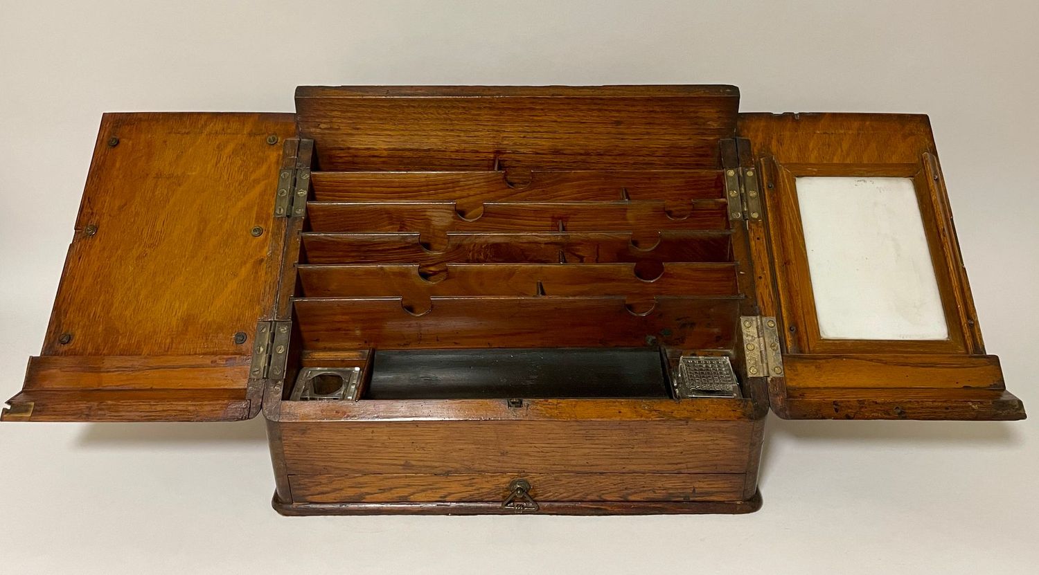 Antique Oak Stationery Cabinet