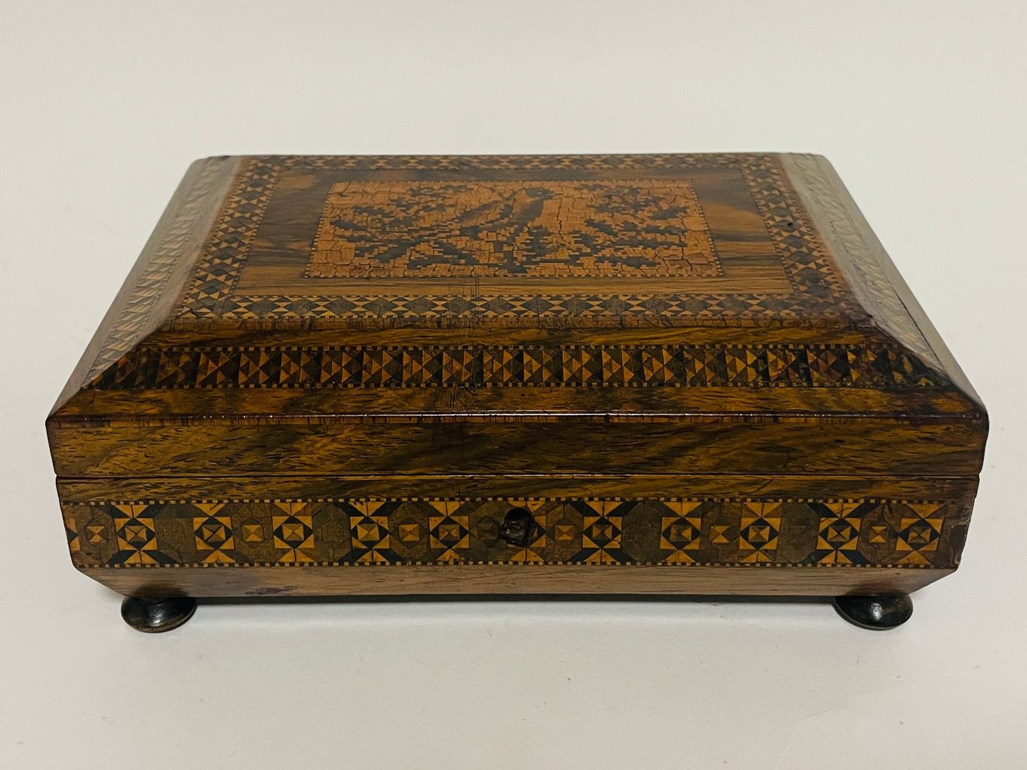 Antique Tunbridge Ware Inlaid Box