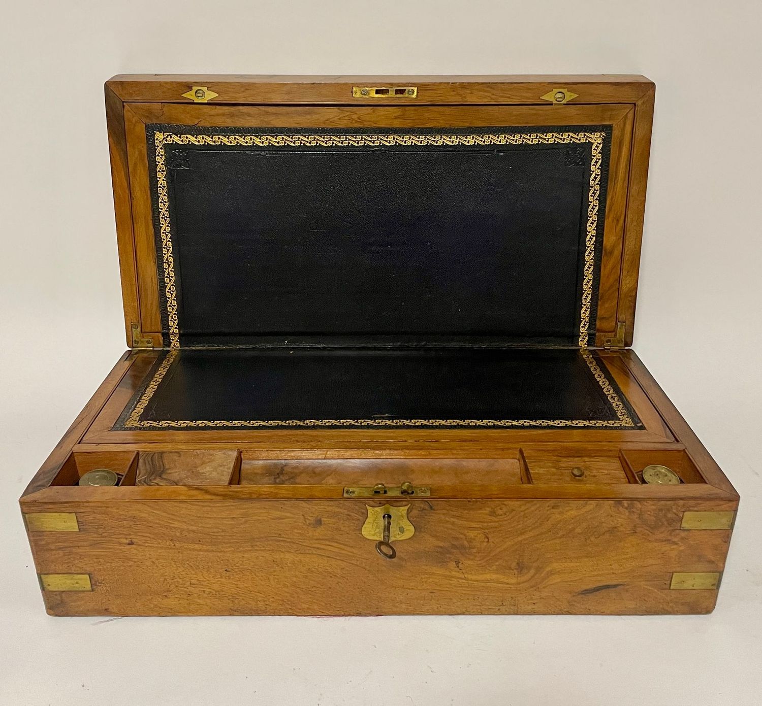 Victorian Walnut Writing Slope with Secret Drawers