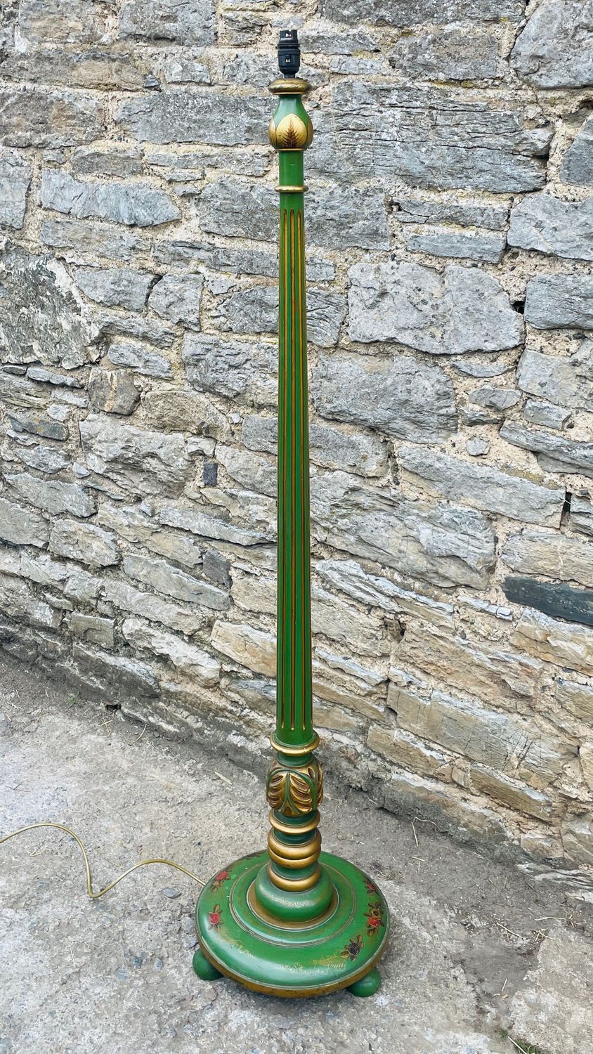 Antique Chinoiserie Standard Lamp
