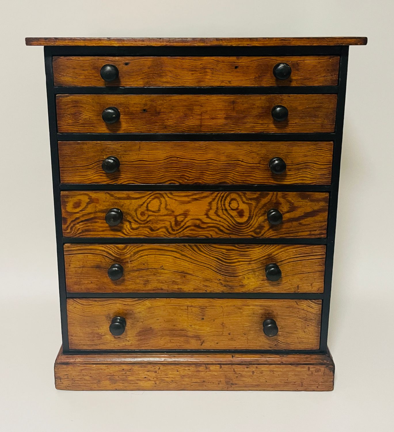 Antique Pine Collector's Drawers