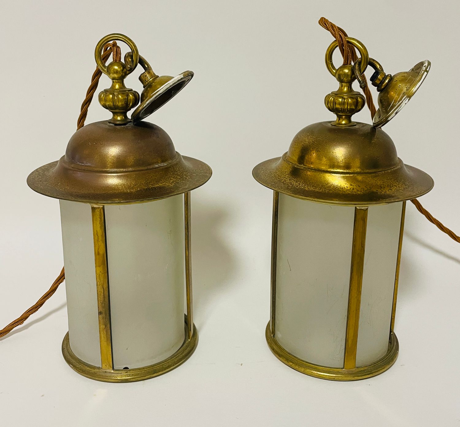 Pair of Brass Lanterns