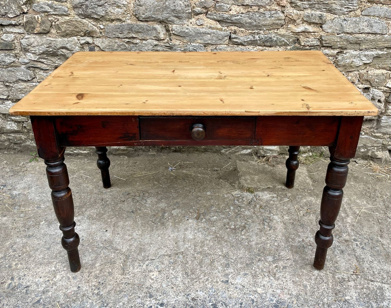 Antique Pine Farmhouse Table