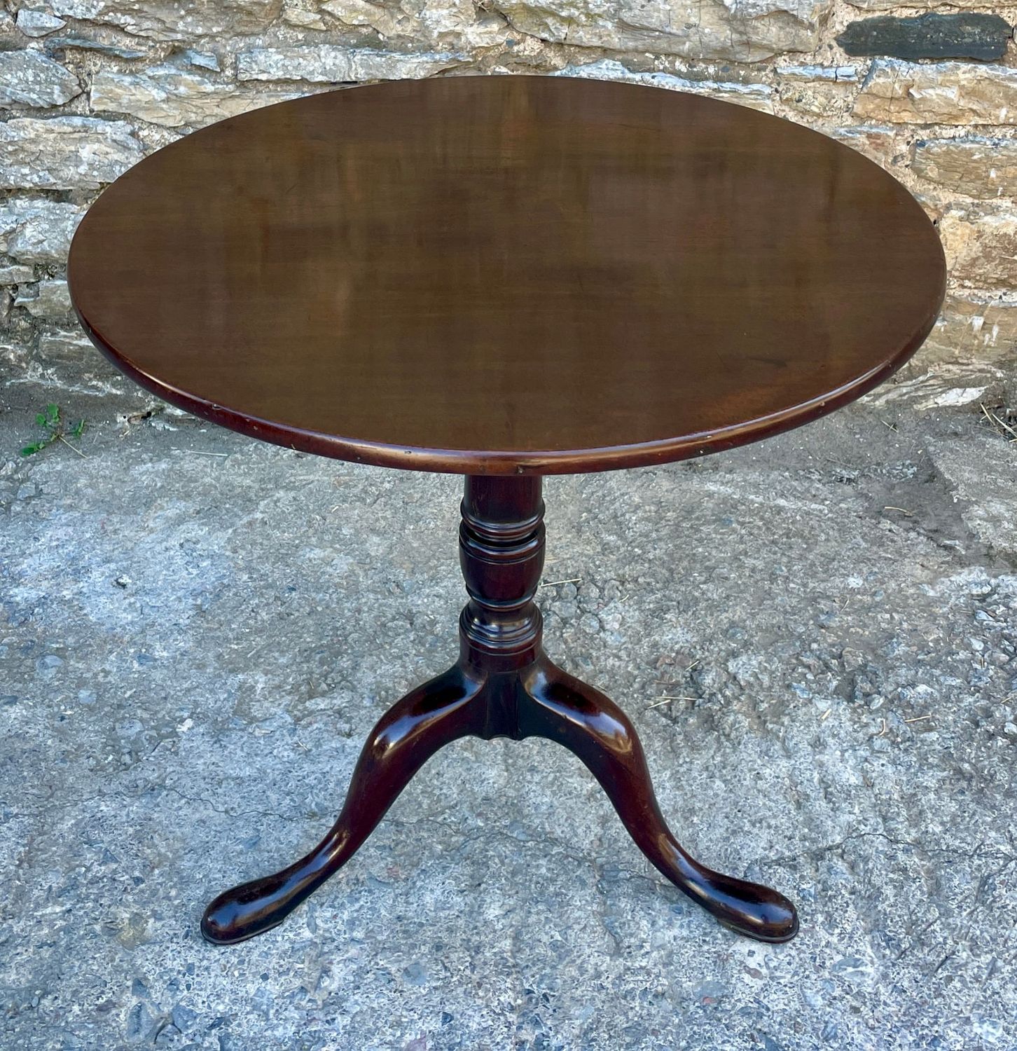 Georgian Mahogany Tilt Top Occasional Table