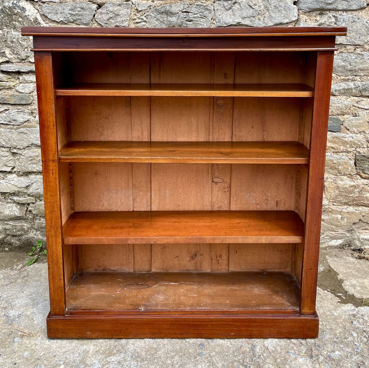 Victorian Mahogany Open Bookcase