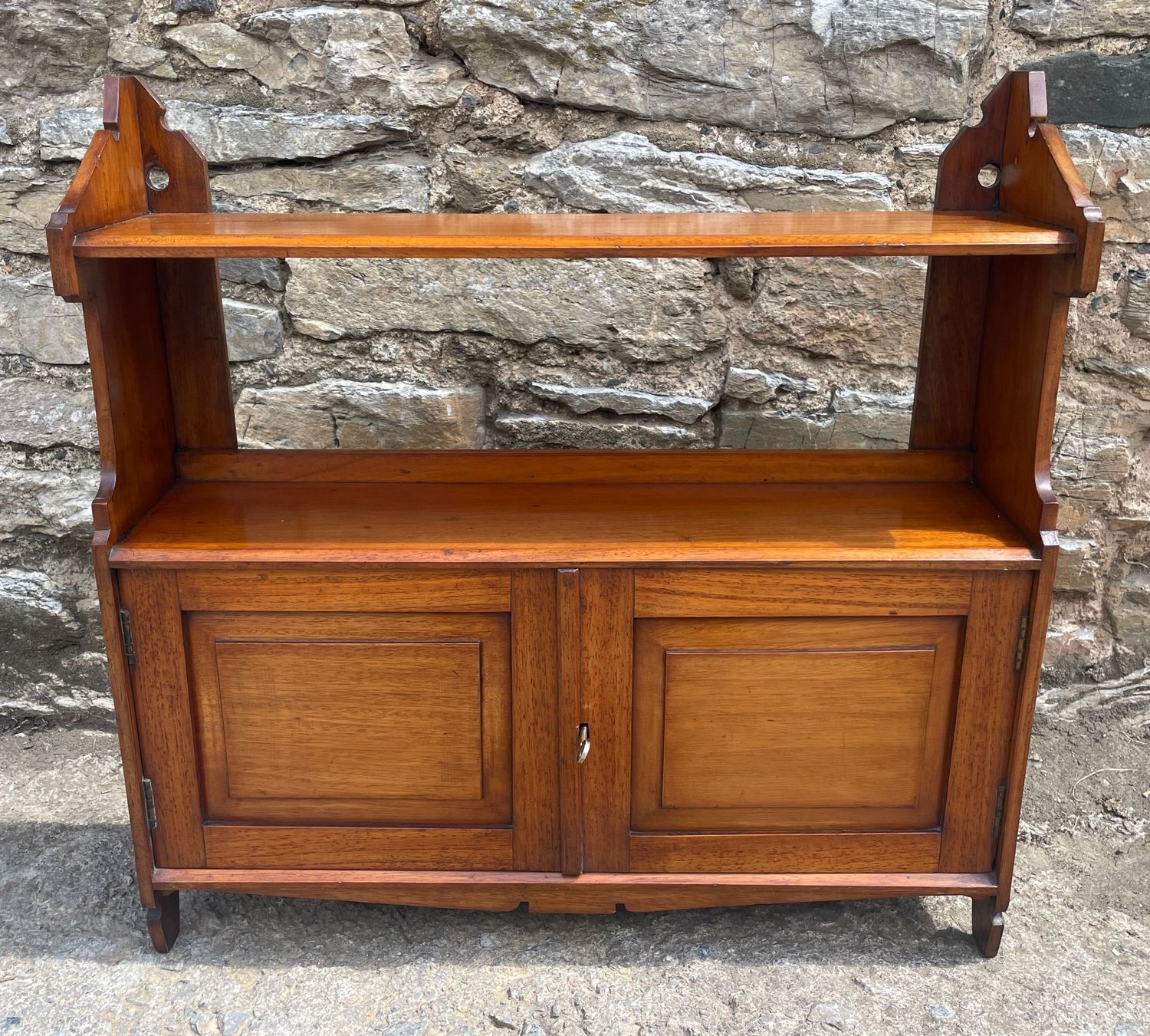 Antique Mahogany Wall Cabinet