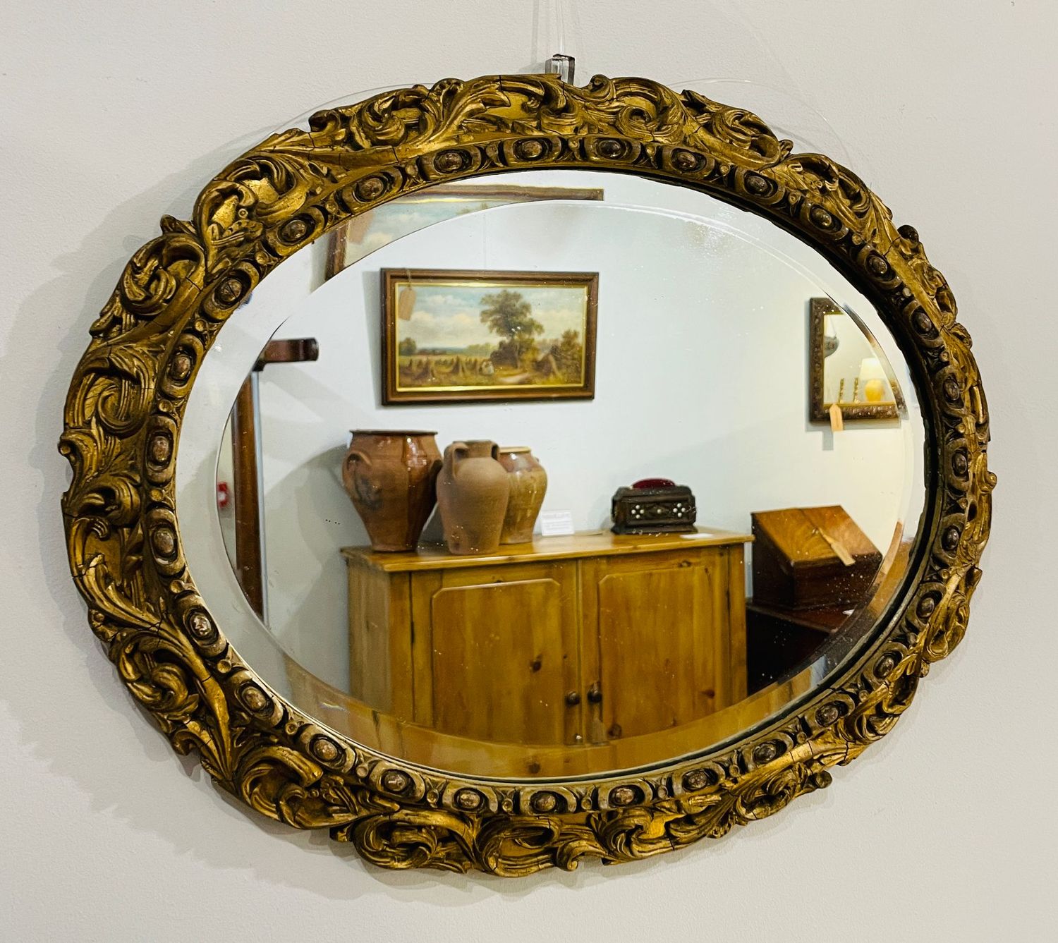 Antique Gilt Wall Mirror