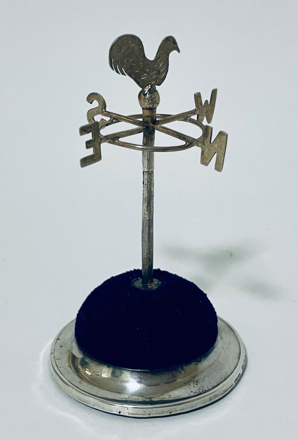 Antique Silver Hat Pin Stand