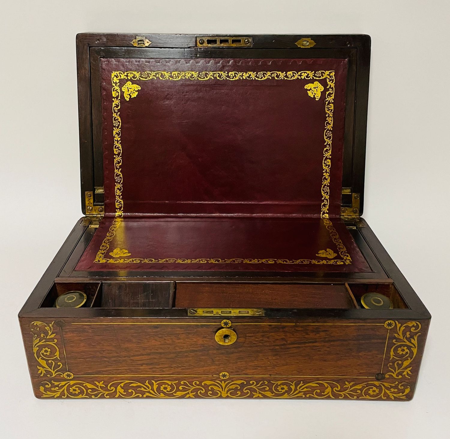 Victorian Rosewood Inlaid Writing Slope