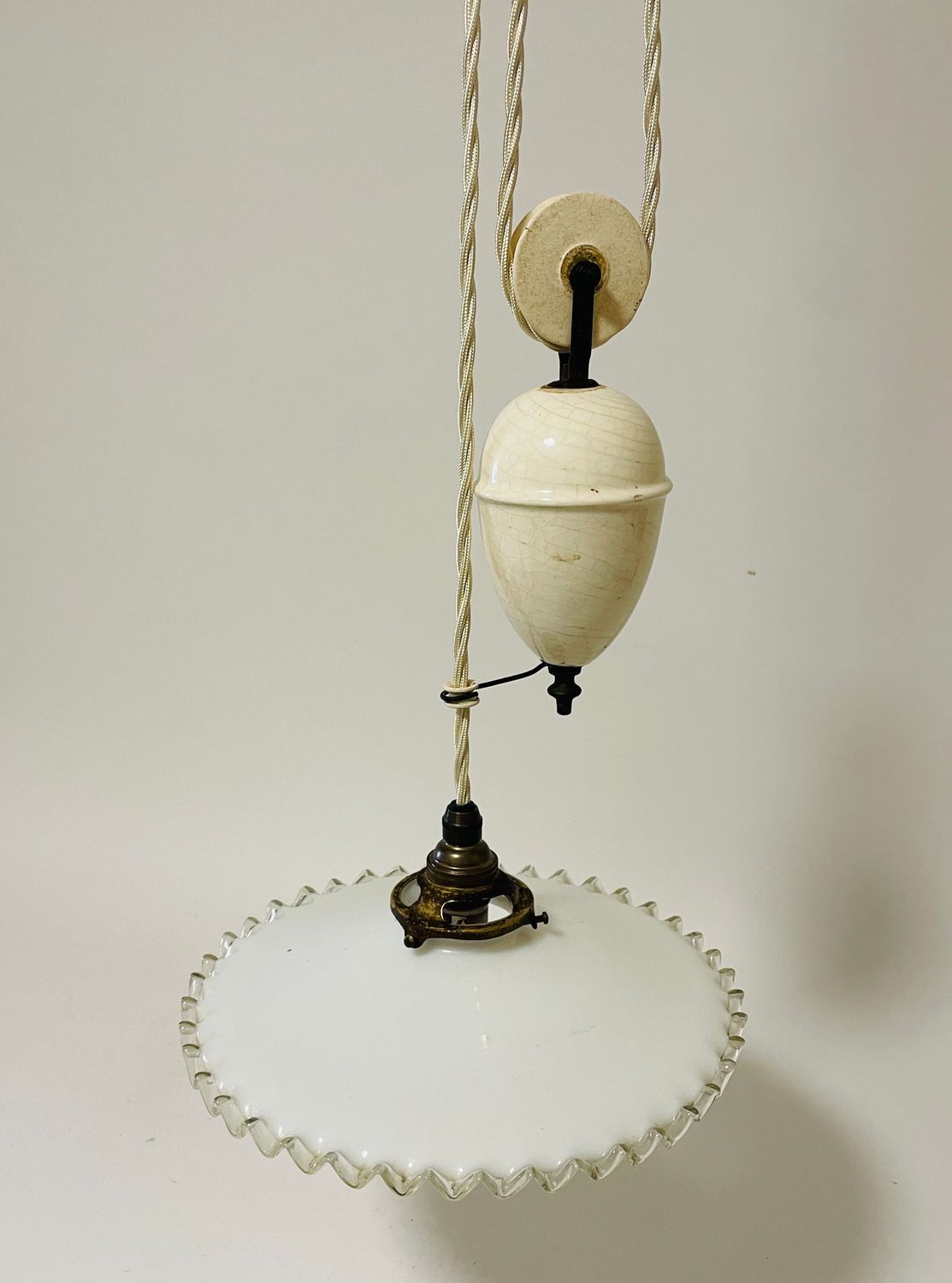 Antique French Rise and Fall Pendant
