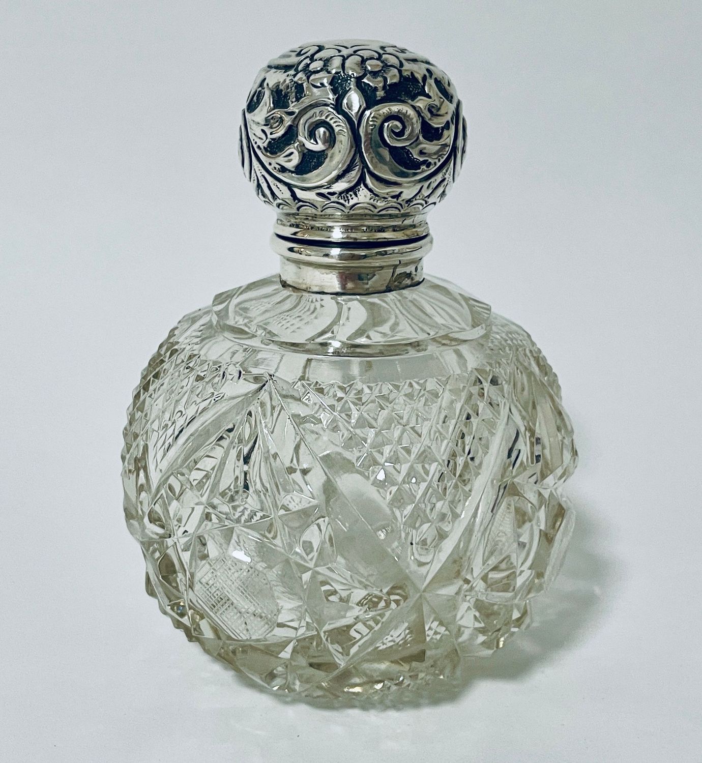 Antique Silver Topped Scent Bottle