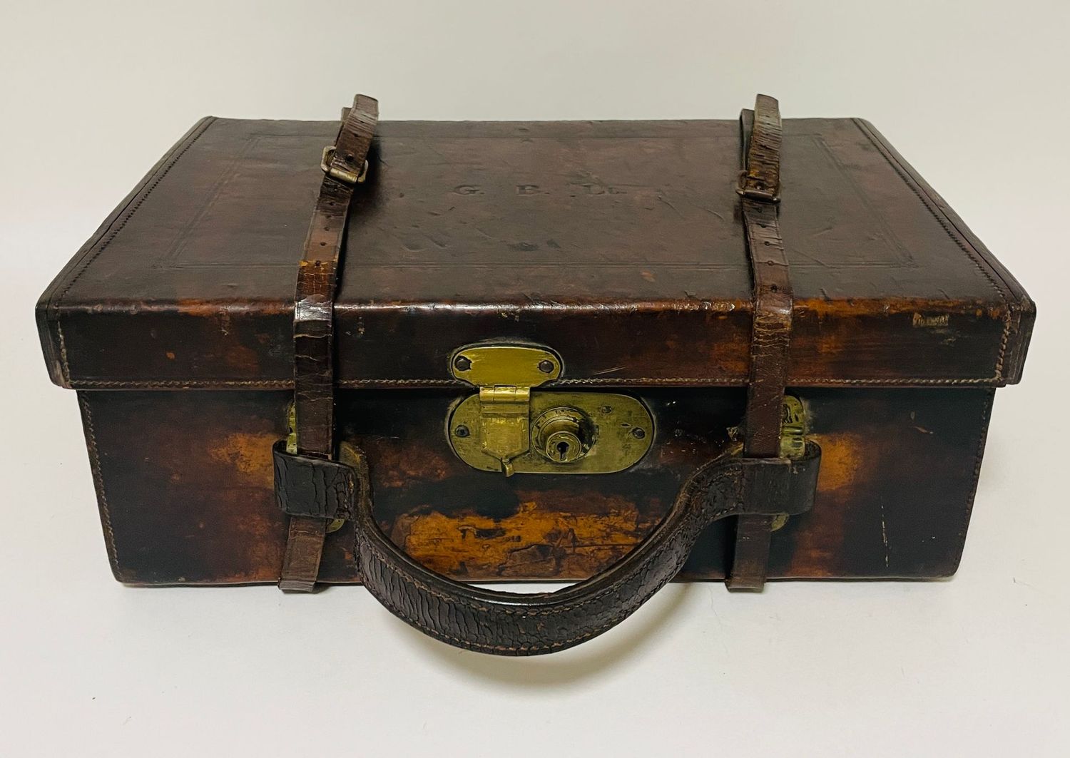 Antique Leather Cartridge Case by Ebrall