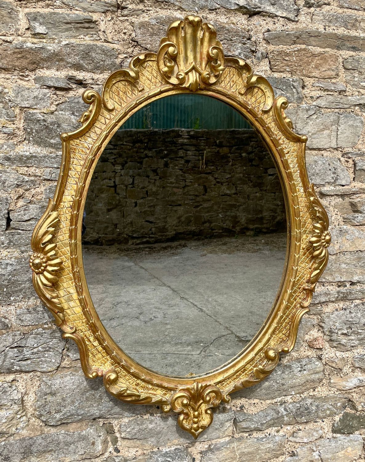 Antique Gilt Wall Mirror