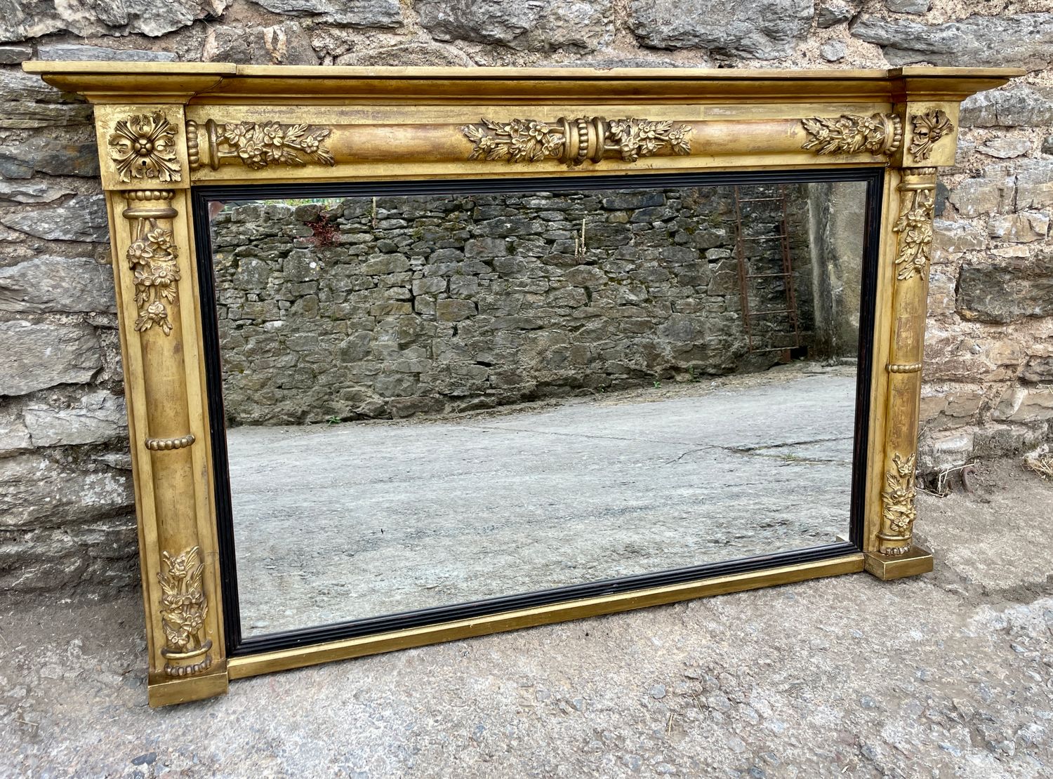 Regency Gilt Overmantel Mirror