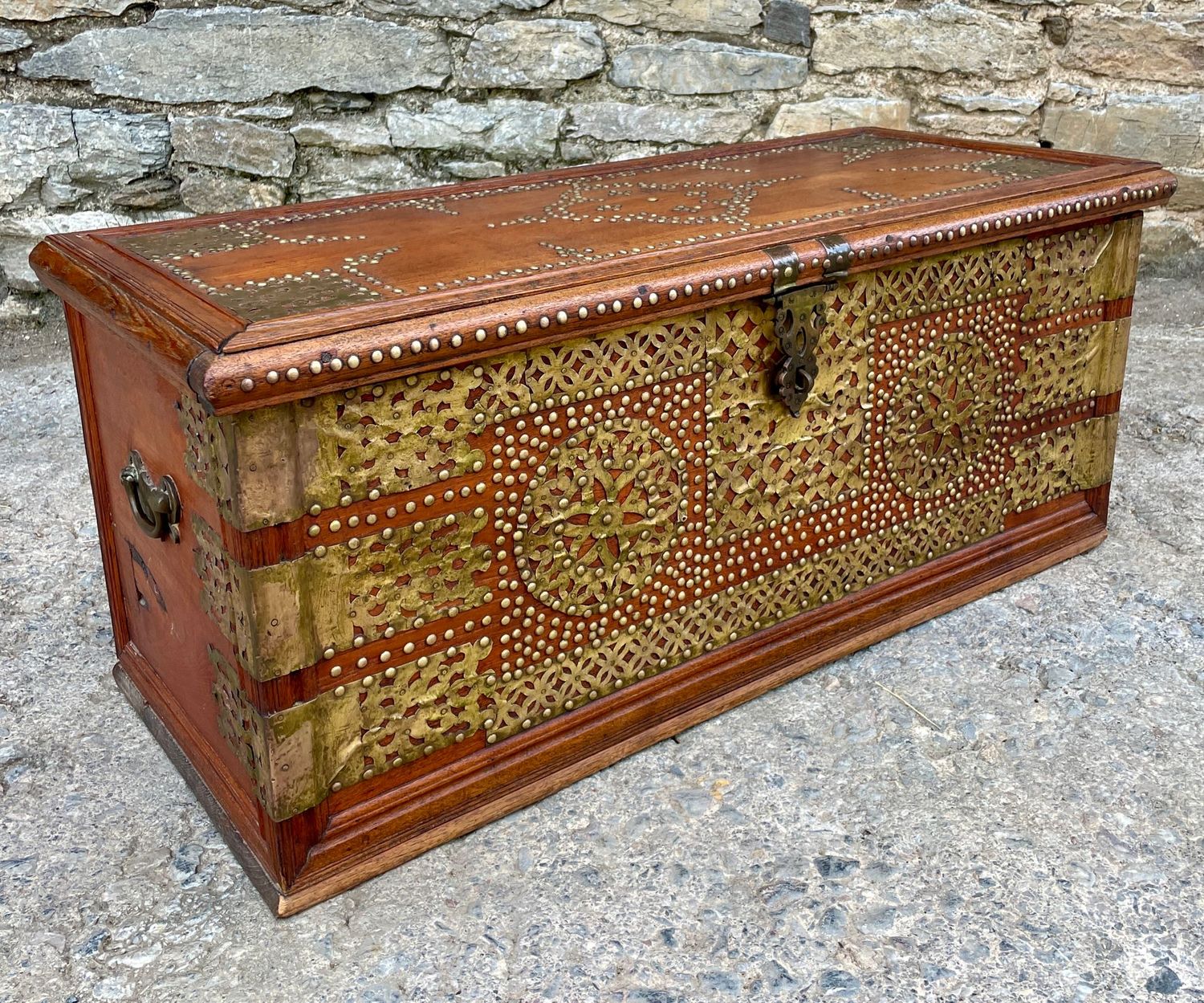 Antique Studded Zanzibar Chest