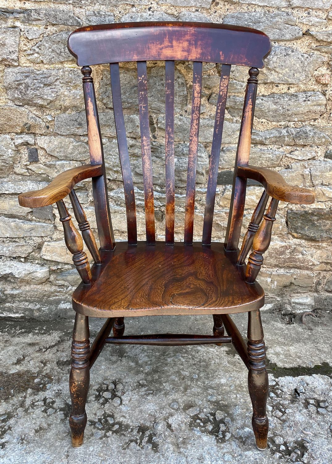 Victorian Lathe Back Farmhouse Chair