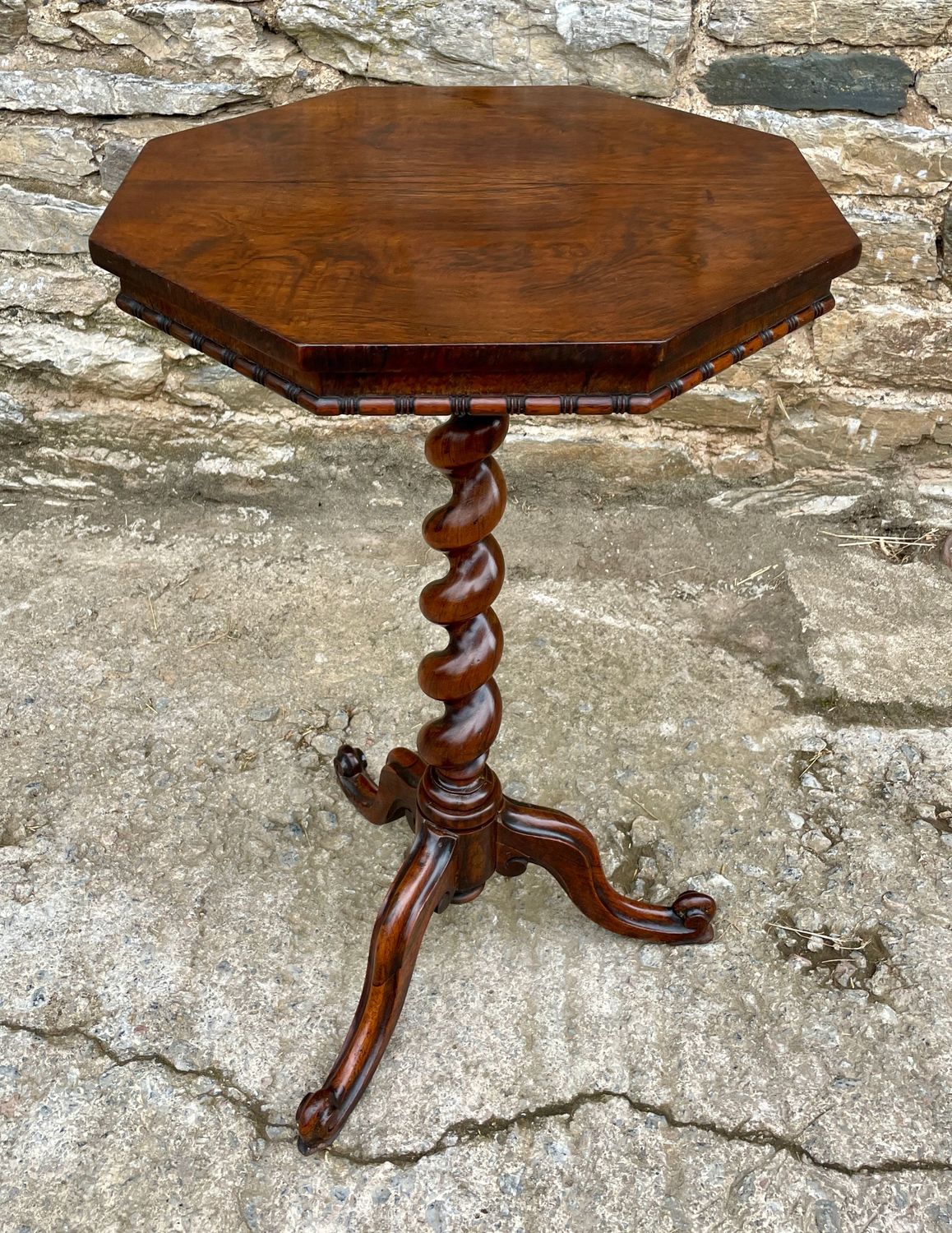 Victorian Rosewood Octagonal Lamp Table