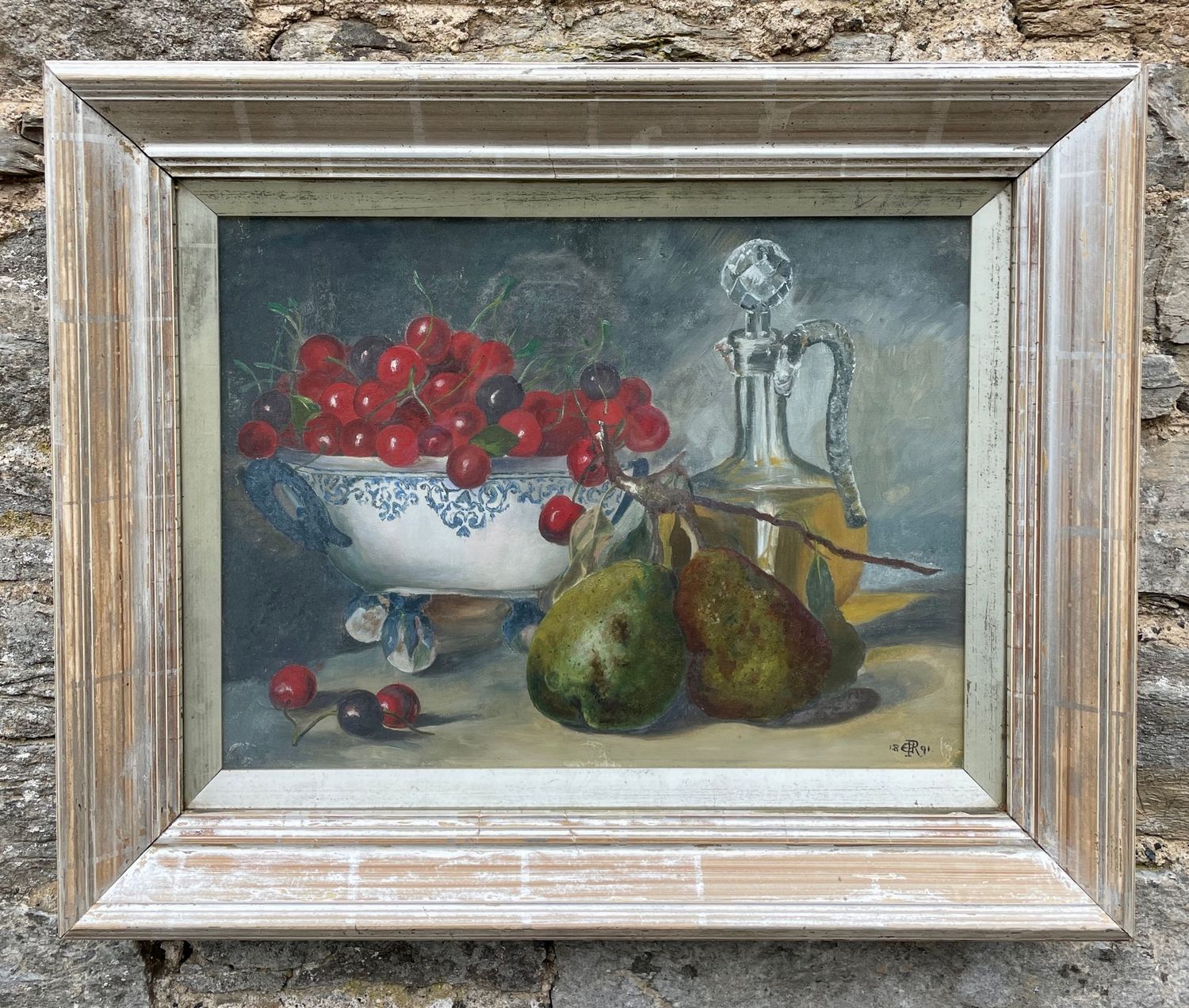 Victorian Still Life Oil on Canvas
