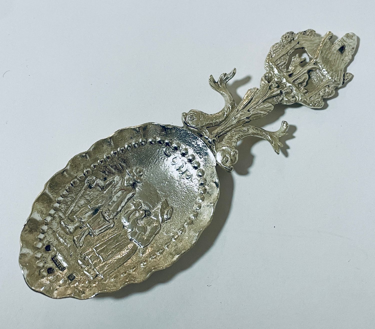 Antique Scottish Silver Caddy Spoon