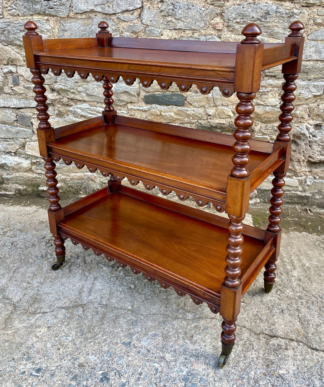 ​Victorian Mahogany Bobbin Turned Buffet