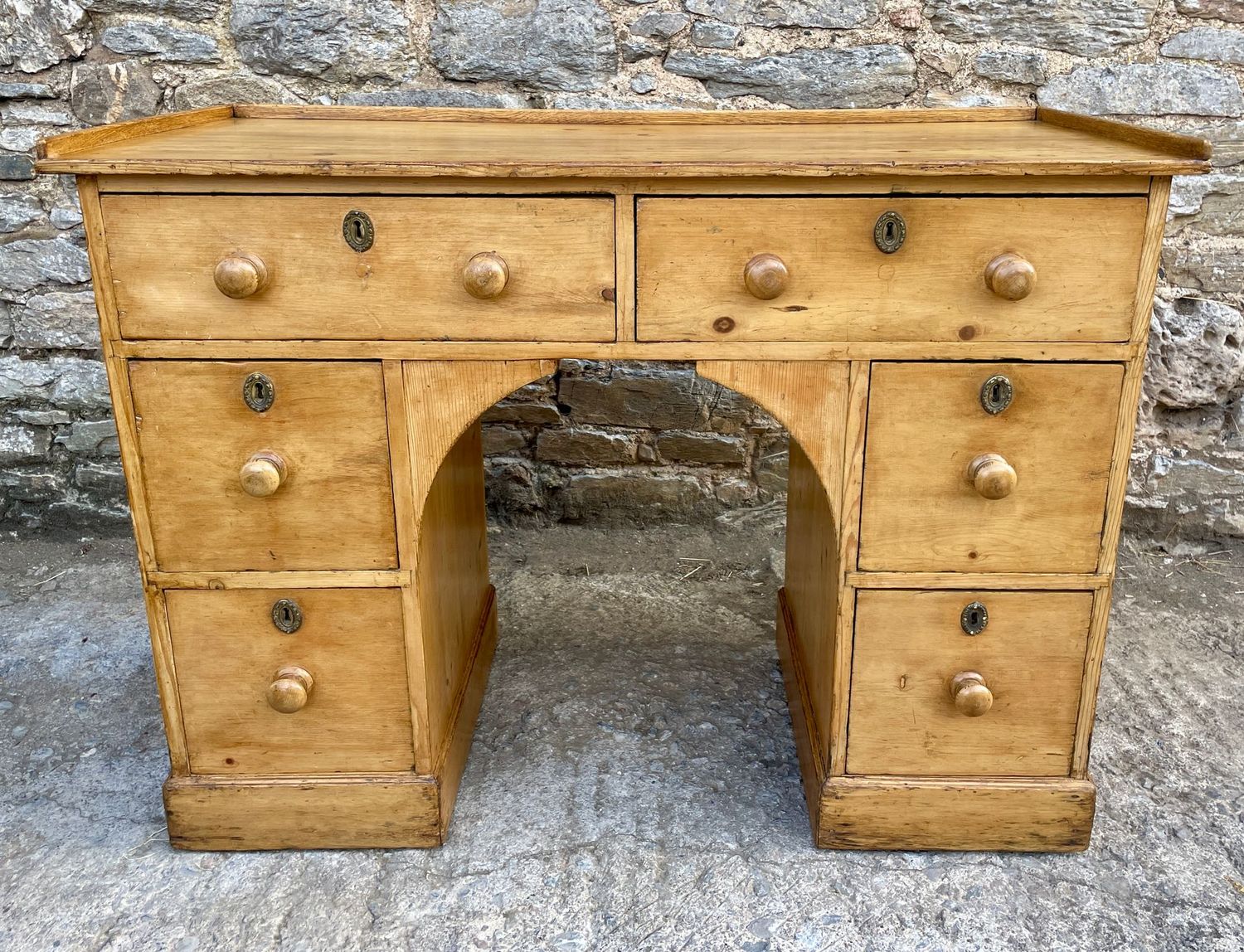 Antique Pine Writing Desk