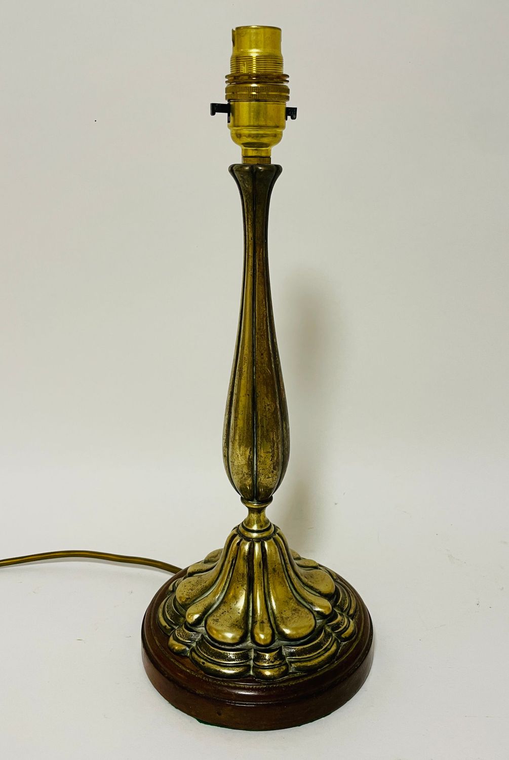 Antique Art Nouveau Style Brass Table Lamp