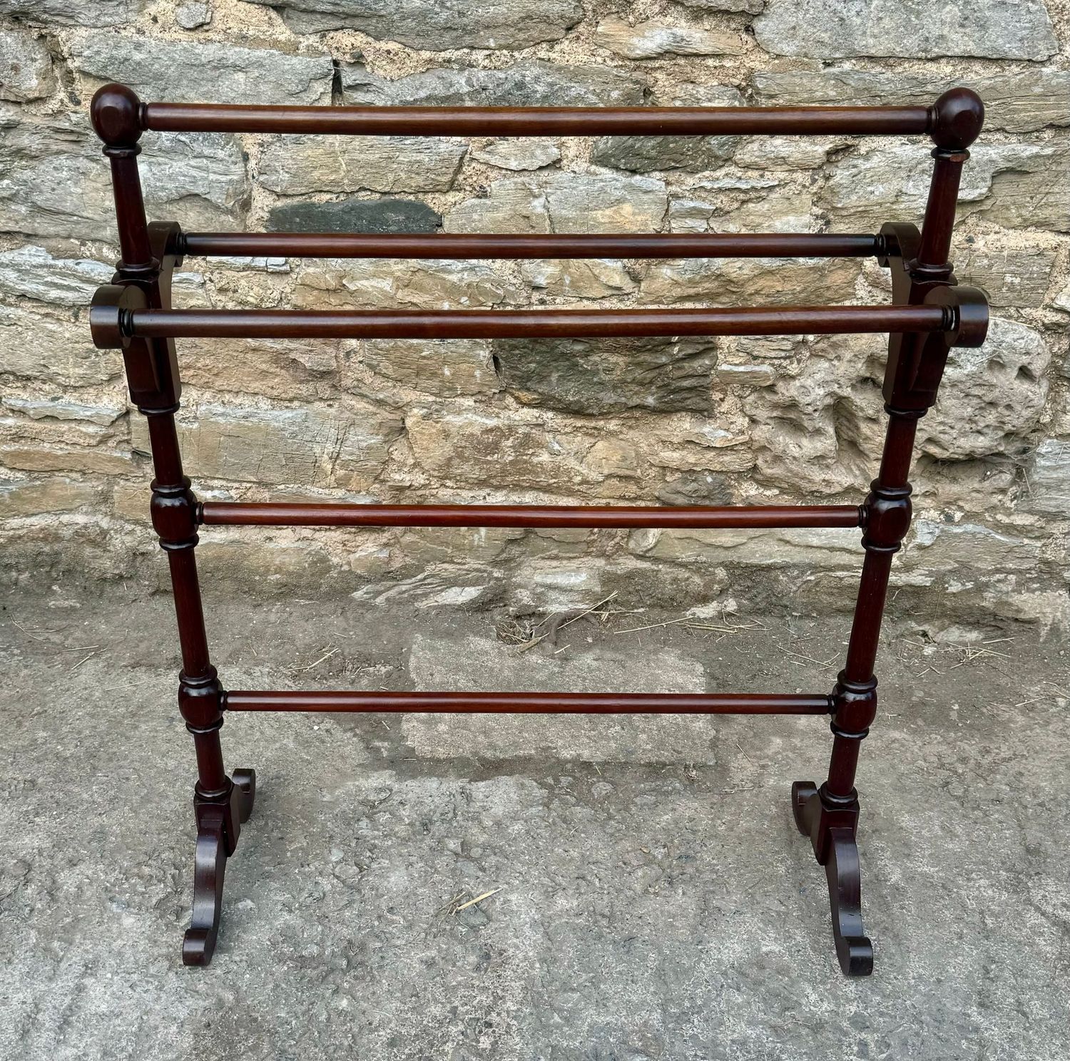 Victorian Mahogany Towel Rail