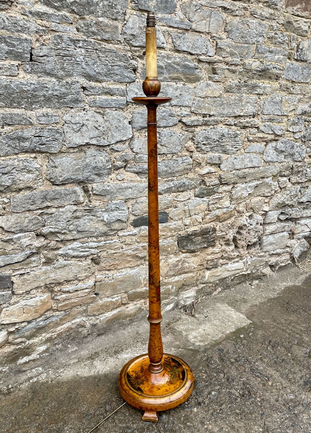 Antique Chinoiserie Standard Lamp