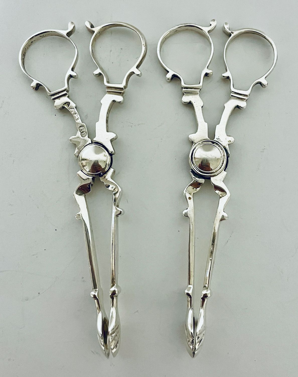 Pair of Victorian Silver Sugar Nips