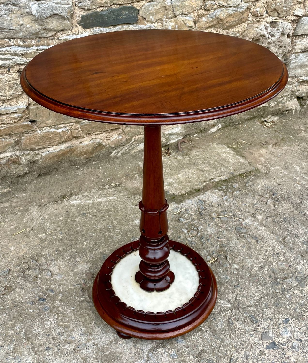 William IV Mahogany and Marble Table