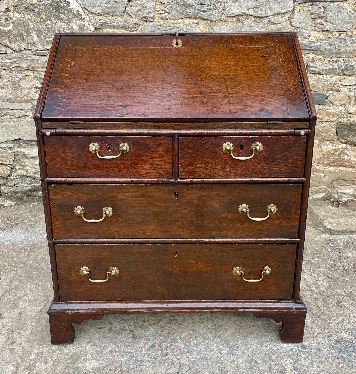 ​Small Georgian Oak Bureau