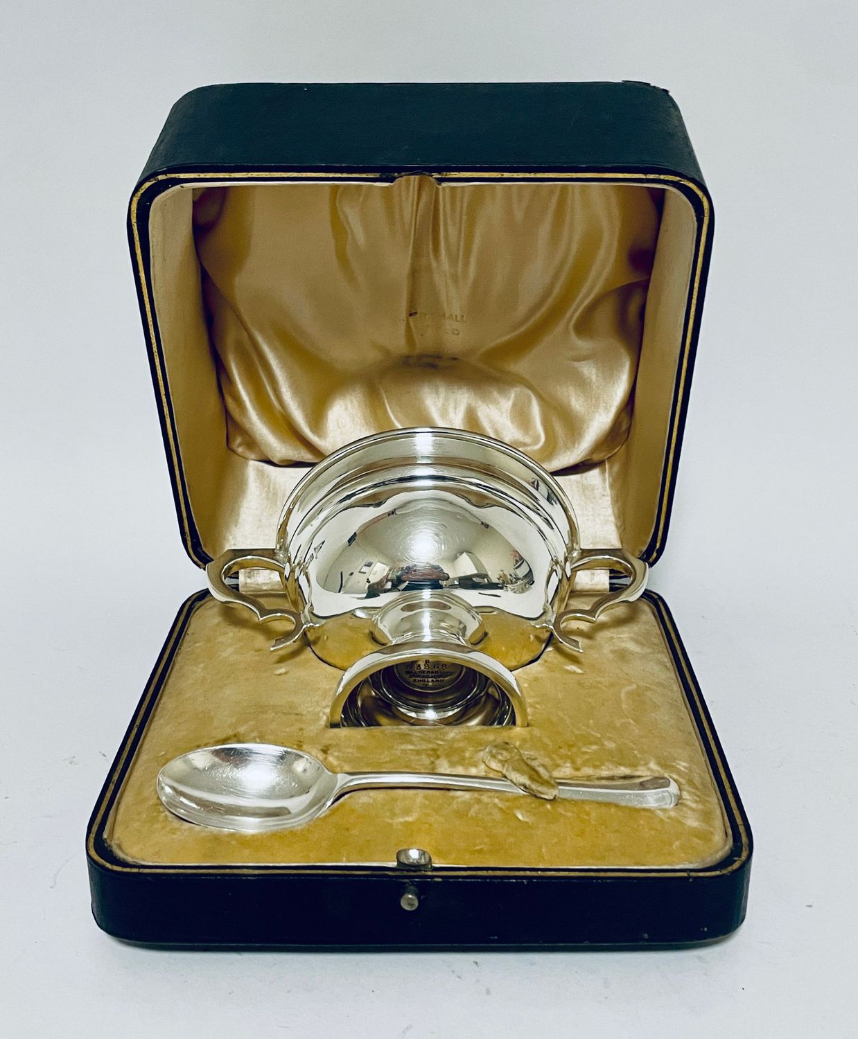 Antique Boxed Christening Set