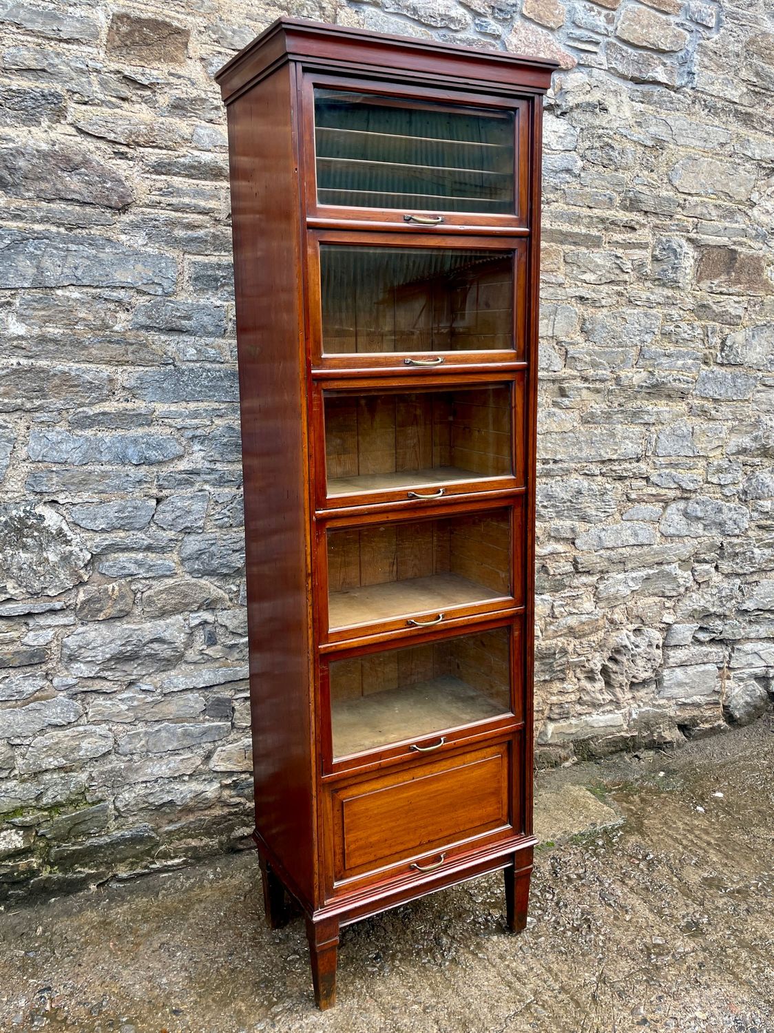 ​Tall Antique Mahogany Haberdashery Cabinet